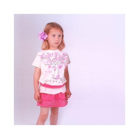 Falda Fucsia Volantes