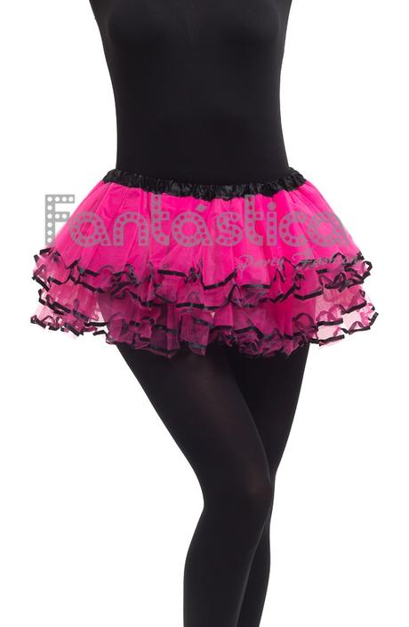 Falda Fucsia Volantes