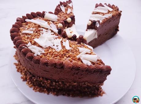 Tarta tres chocolates de corazón Tarta tres chocolates de corazón