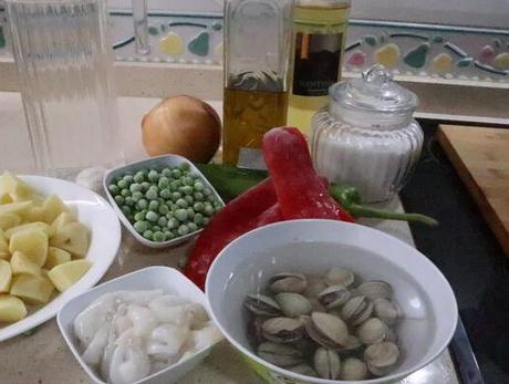 ¿Qué ingredientes necesito para hacer guiso de patatas en la Olla gm?