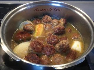 Albóndigas a la jardinera Albóndigas a la jardinera