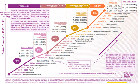 ¿Por qué las naranjas valen 20 céntimos en el campo y 2 euros en el super?