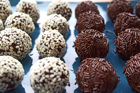 Trufas de chocolate al brandy