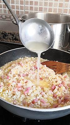 Recetas de la Academia-Jedi: Risotto con bacon