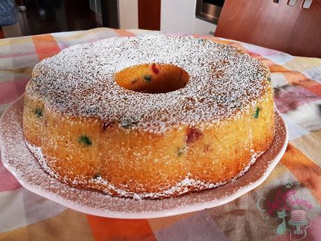 BUNDT CAKE DE FRUTA ESCARCHADA Y AGUA DE AZAHAR