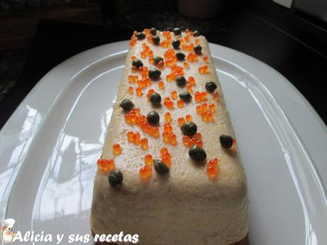 PASTEL SENCILLO DE ESPÁRRAGOS BLANCOS Y SALMÓN AHUMADO