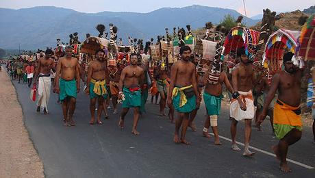 Pada yatra to Palani for Thai Pusam festival