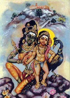 Goddess Parvati presented Murugan the powerful Vel
