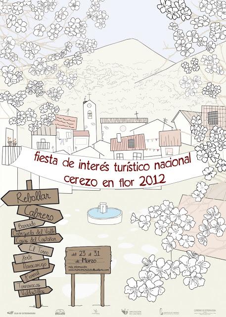 Cartel Oficial 2012 Cerezo en Flor, Valle del Jerte Cartel Oficial 2012 Cerezo en Flor, Valle del Jerte