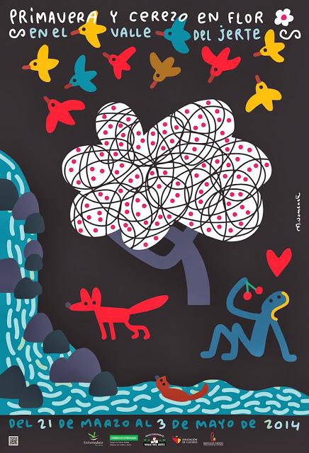 Cartel Oficial 2014 Primavera y Cerezo en Flor, Valle del Jerte Cartel Oficial 2014 Primavera y Cerezo en Flor, Valle del Jerte