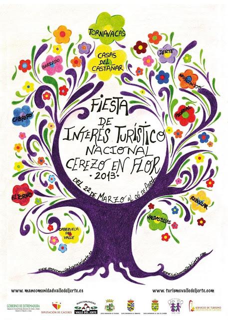 Cartel Oficial 2013 Cerezo en Flor, Valle del Jerte Cartel Oficial 2013 Cerezo en Flor, Valle del Jerte