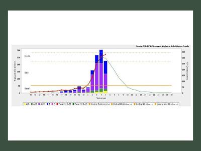 Ya estamos acercándonos al pico de gripe en España