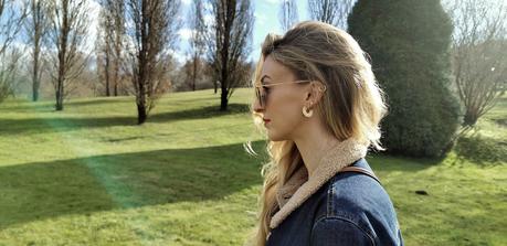 Print animal & denim jacket