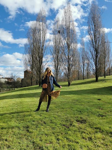 Print animal & denim jacket Print animal & denim jacket