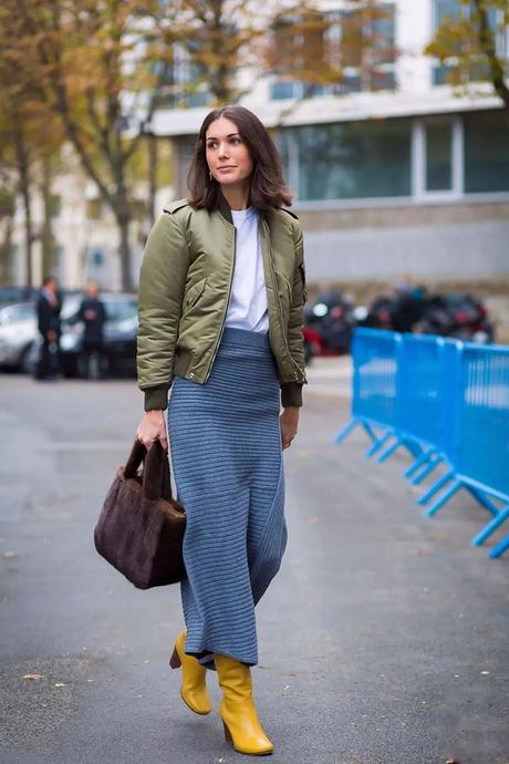 Falda Tubo Con Jersey