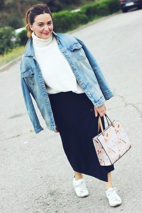 Falda Tubo Con Jersey