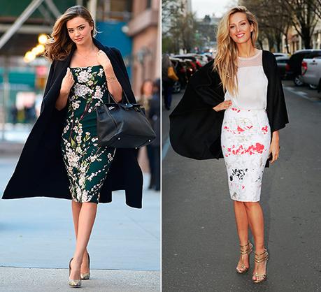 Pegadas Ala Rodilla Faldas De Moda