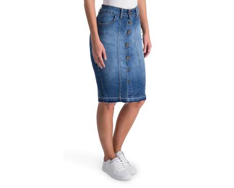 Pegadas Ala Rodilla Faldas De Moda