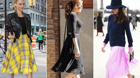 Pegadas Ala Rodilla Faldas De Moda