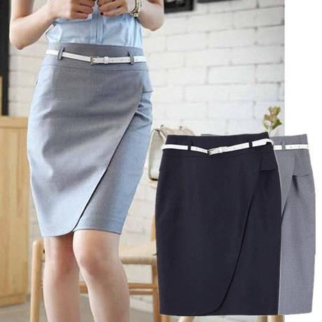 Pegadas Ala Rodilla Faldas De Moda