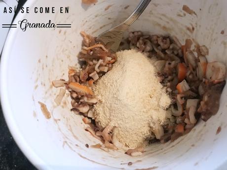 Calamares rellenos de marisco con alioli Calamares rellenos de marisco con alioli