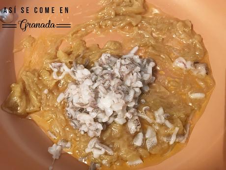 Calamares rellenos de marisco con alioli Calamares rellenos de marisco con alioli