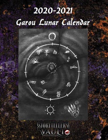 2020-2021 Garou Lunar Calendar de Cora Gray, en Storyteller's Vault