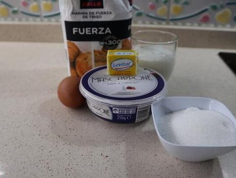 Brioche con Mascarpone con Mambo Ingredientes necesarios para hacer brioche de mascarpone