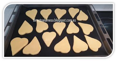 Galletas de corazón rellenas de mermelada