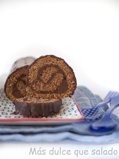 Brazo de gitano de chocolate