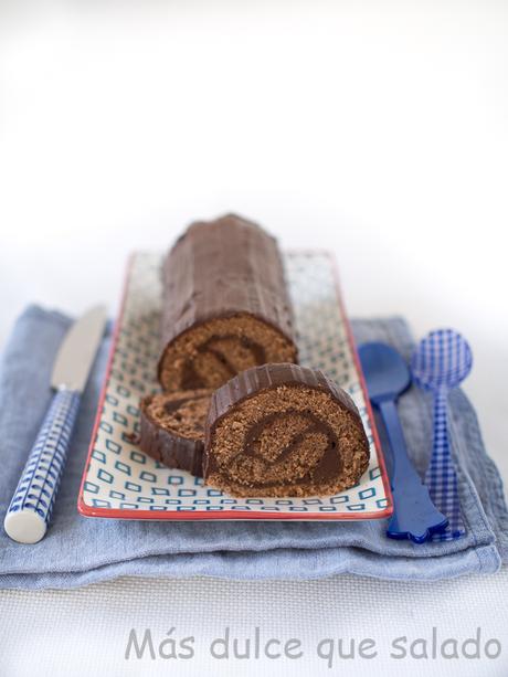 Brazo de gitano de chocolate