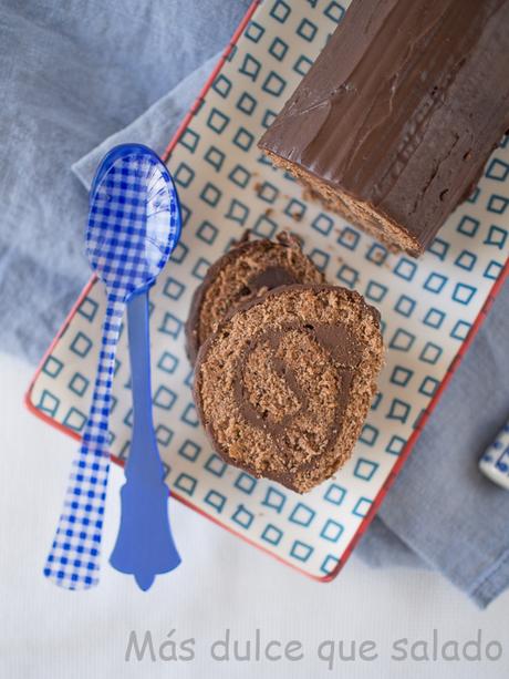 Brazo de gitano de chocolate