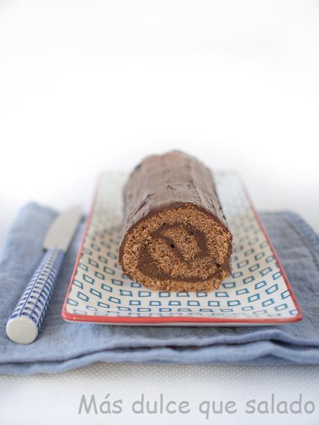 Brazo de gitano de chocolate