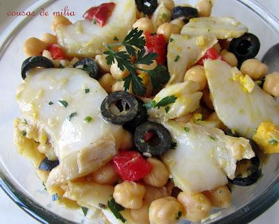 Ensalada de bacalao con garbanzos Ensalada de bacalao con garbanzos