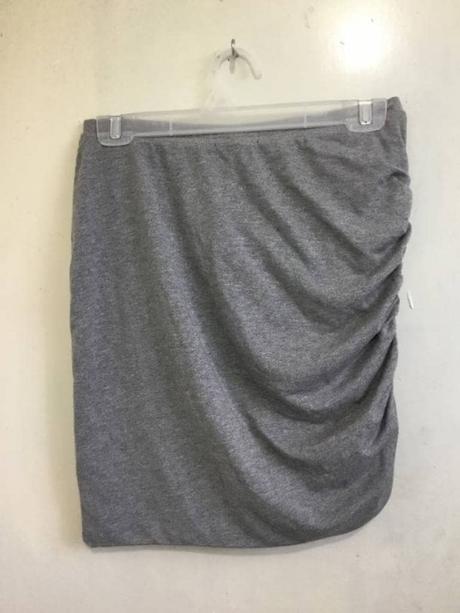 Falda Drapeada Gris
