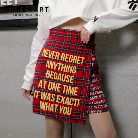 Falda Escocesa Roja