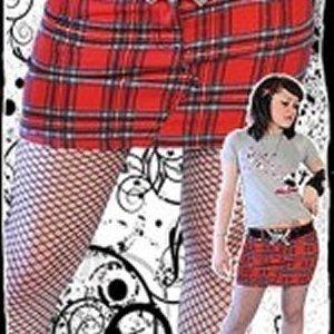 Falda Escocesa Roja
