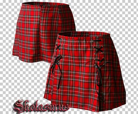 Falda Escocesa Roja