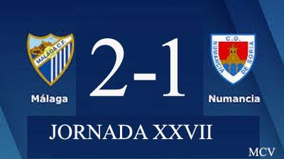 MALAGA CF 2-1 CD NUMANCIA MALAGA CF 2-1 CD NUMANCIA
