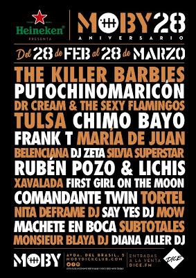 MOBY DICK CLUB: PROGRAMACIÓN 28º ANIVERSARIO
