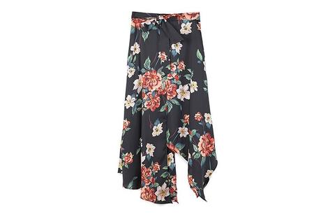 Falda Pantalon Flores Stradivarius