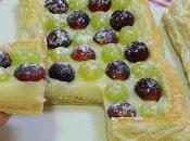 Receta tarta crema uvas pastel enamora)