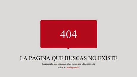 Crear página de error en blogger. error-404