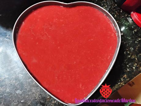 Tarta San Valentín de Fresas  y Yogur