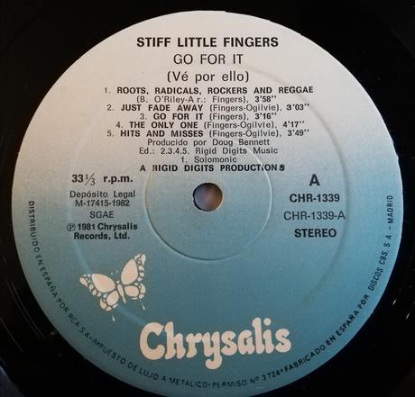 Stiff little fingers -Go for it Lp 1982 (1981)