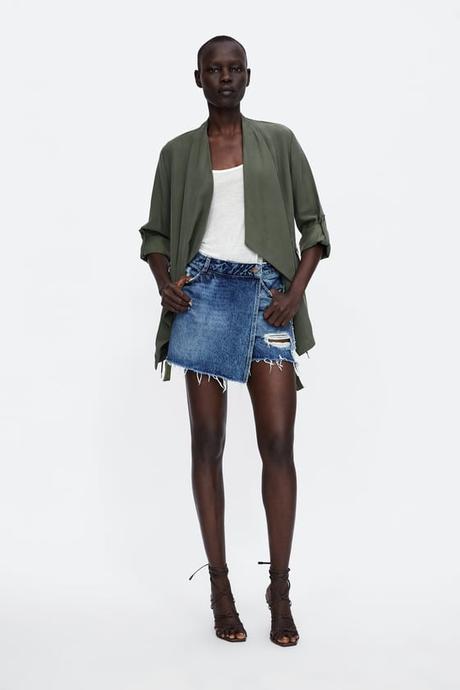 Falda Asimetrica Zara