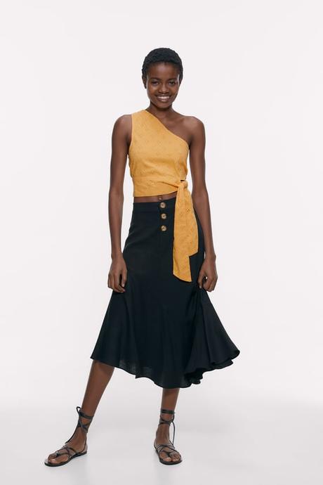 Falda Asimetrica Zara