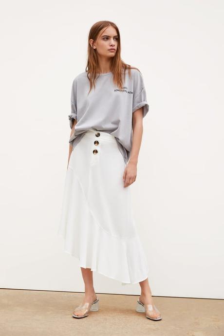 Falda Asimetrica Zara