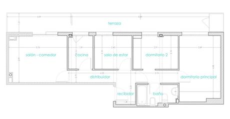 PROYECTO EMMME: el piso de Ana y Eduardo reforma integral madrid emmme studio Ana y Eduardo distribucion previa.jpg