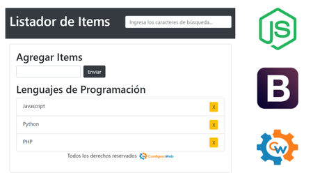 Cómo hacer un Listador de Ítems en Javascript Cómo hacer un Listador de Ítems en Javascript